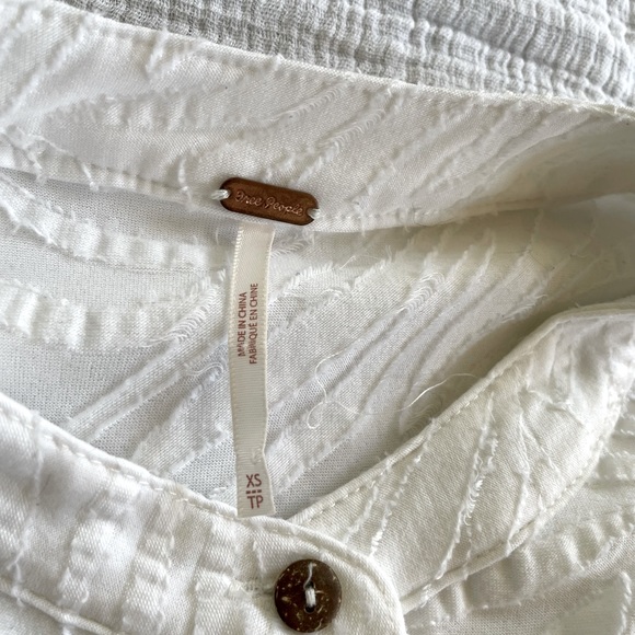 Free People Tunic Top - Creamy White - Size XS - Picture 6 of 6